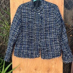 Apt. 9 Blue and White Cape Jacket